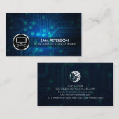 CARTE DE VISITE de technicien de réparation de PC (Devant / Derrière)