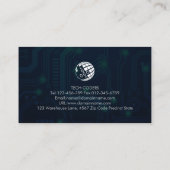 CARTE DE VISITE de technicien de réparation de PC (Dos)