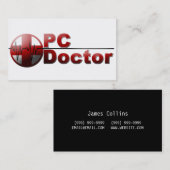 Carte de visite de technicien de réparation inform (Devant / Derrière)