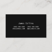 Carte de visite de technicien de réparation inform (Dos)