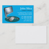 Carte de visite de technicien d'ordinateur de (Devant / Derrière)