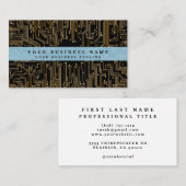 Carte de visite de technicien en informatique (Devant / Derrière)