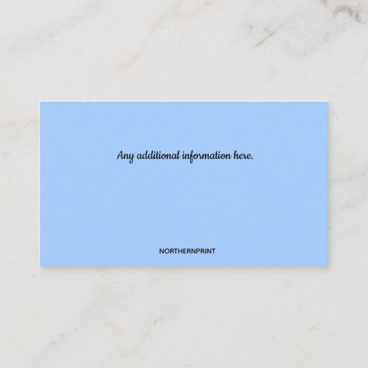 Carte de visite de technicien HVAC modifiable (Dos)