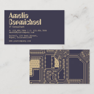 Carte de visite de technologie Geek Soybean et Ecl