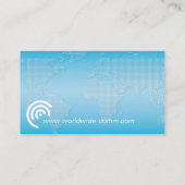 Carte de visite de technologie ou de (Dos)