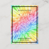 Carte de visite de teinture à tarte arc-en-ciel (Devant)