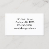 Carte de visite de télécommunication (Dos)