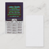 Carte de visite de téléphone portable (Devant / Derrière)