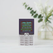 Carte de visite de téléphone portable (Debout devant)
