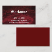 Carte de visite de tempête de sang de Goth (Devant / Derrière)