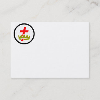 Carte de visite de Templar Commandery de