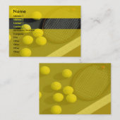 Carte de visite de tennis (Devant / Derrière)