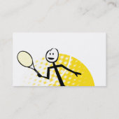 Carte de visite de tennis (Dos)