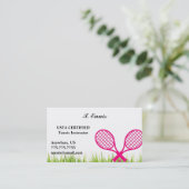 Carte de visite de tennis (Debout devant)