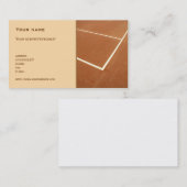 Carte de visite de "tennis" (Devant / Derrière)