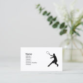 Carte de visite de tennis | Conception personnalis (Debout devant)