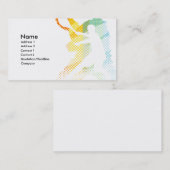 CARTE DE VISITE DE TENNIS POUR L'ENTRAÎNEUR (Devant / Derrière)