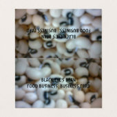 CARTE DE VISITE DE TENTE HORIZONTALE PERSONNALISÉE (Extérieur déplié)