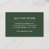 Carte de visite de terrain pour la santé des fruit (Dos)