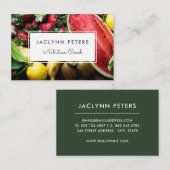 Carte de visite de terrain pour la santé des fruit (Devant / Derrière)