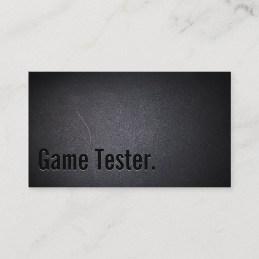 Carte de visite de test de jeu Black Out professio (Devant)