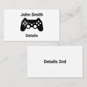 Carte de visite de testeur de gamer  (Devant / Derrière)