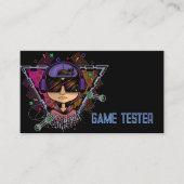Carte de visite de testeur de jeux (Devant)