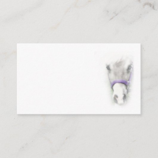 Carte de visite de tête de cheval (Devant)