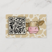 Carte de visite de tête de vache (Dos)