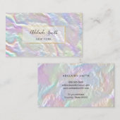 CARTE DE VISITE de texture à perles FAUX (Devant / Derrière)