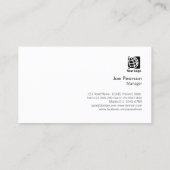 Carte de visite de texture bois multiple (Dos)