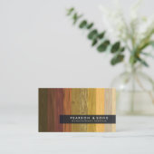 Carte de visite de texture bois multiple (Debout devant)