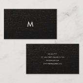 Carte de visite de texture classique (Devant / Derrière)