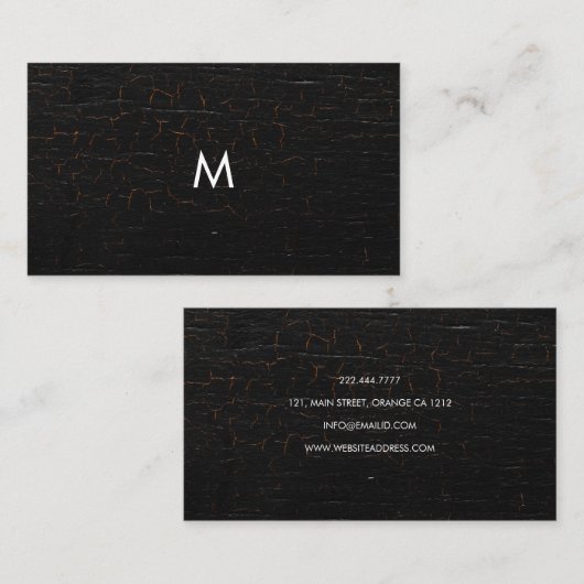 Carte de visite de texture classique (Devant / Derrière)