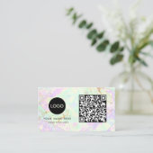 Carte de visite de texture de l'opale de la pierre (Debout devant)