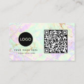 Carte de visite de texture de l'opale de la pierre (Devant)