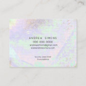 Carte de visite de texture de pierre optique (Dos)