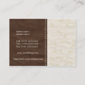 Carte de visite de texture de textile (Dos)