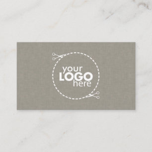 Carte de visite de texture de tissu subtil Faux