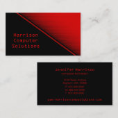 Carte de visite de texture de vitesse, rouge (Devant / Derrière)