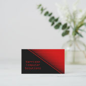 Carte de visite de texture de vitesse, rouge (Debout devant)