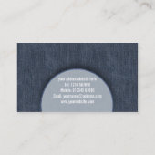 Carte de visite de texture Denim (Dos)