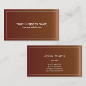 Carte de visite de texture en cuir simple (Devant / Derrière)