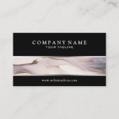 Carte de visite de texture en marbre d'or (Devant)