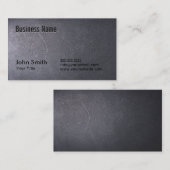 Carte de visite de texture gris foncé (Devant / Derrière)