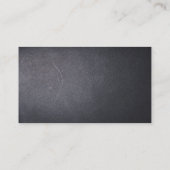 Carte de visite de texture gris foncé (Dos)