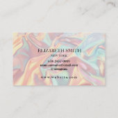 Carte de visite de texture holographique (Dos)
