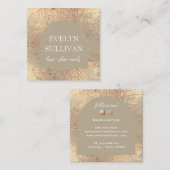 Carte de visite de texture kaki et or (Devant / Derrière)