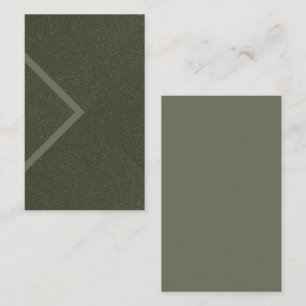 Carte de visite de texture Moss Green Arrow - Pers