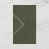 Carte de visite de texture Moss Green Arrow - Pers (Devant)